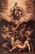 VASARI, Giorgio Allegory of the Immaculate Conception er oil painting on canvas